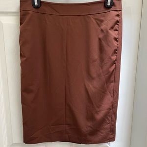 BCBGMAXAZRIA Size 4 Chocolate Brown Pencil Skirt